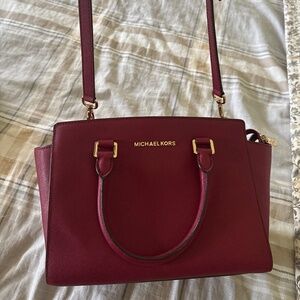 Michael Kors Selma Medium Saffiano Leather Satchel